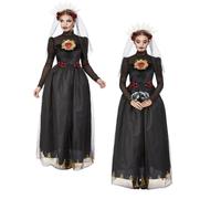 Día De Los Muertos Novia Oscura Disfraz De Halloween De Lujo Para Damas
