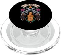 Dia de los Muertos - Pistolas Calavera - Pistolas Florales PopSockets PopGrip para MagSafe