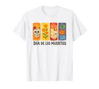 Día De Los Muertos Sugar Skull, Marigolds, Ofrenda Camiseta