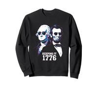 Día de los Presidentes Washington Lincoln Vintage Manteniéndolo 1776 Sudadera