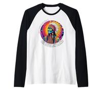 Día de los Pueblos Indígenas, nadie es ilegal en tierras robadas Camiseta Manga Raglan
