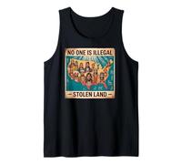 Día de los Pueblos Indígenas Nadie es ilegal en tierras robadas Camiseta sin Mangas