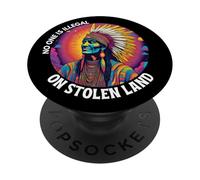 Día de los Pueblos Indígenas, nadie es ilegal en tierras robadas PopSockets PopGrip Adhesivo
