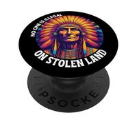 Día de los Pueblos Indígenas, nadie es ilegal en tierras robadas PopSockets PopGrip Adhesivo