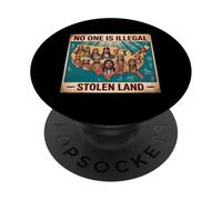 Día de los Pueblos Indígenas Nadie es ilegal en tierras robadas PopSockets PopGrip Adhesivo