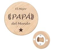 Día de los Reyes Magos Ideas Regalo Padre Regalos Dia Del Padre Para Papa Originales Regalo Cumpleaños Hombre Abrebotellas De Madera Abridor Cerveza De Vino Regalos Del Hijo Hija Para Padrastro