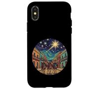 Día de los Tres Reyes San Juan Street Starry Night Style Carcasa para iPhone X/XS