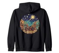 Día de los Tres Reyes San Juan Street Starry Night Style Sudadera con Capucha