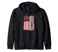 Día de los Veteranos 2025 Día de los Caídos de Estados Unidos Flor de Amapola Sudadera con Capucha