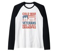 Día de los Veteranos del Abuelo de la Guerra Fría Camiseta Manga Raglan