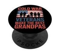 Día de los Veteranos del Abuelo de la Guerra Fría PopSockets PopGrip Adhesivo