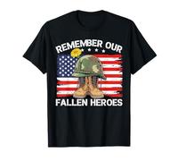 Día de los Veteranos Diciendo Cita Recuerda a Nuestros héroes caídos 2026 Camiseta