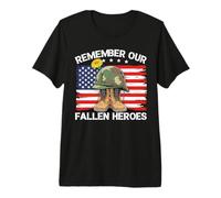 Día de los Veteranos Diciendo Cita Recuerda a Nuestros héroes caídos 2026 Camiseta Premium