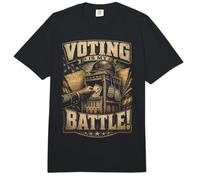 Día de los Veteranos Veterano demócrata Voting Is My Battle Comfort Colors Adult Heavyweight T-Shirt