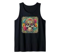 Día de Muertos de Eternal Bloom Sugar Skull Camiseta sin Mangas