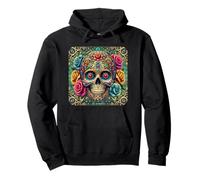 Día de Muertos de Eternal Bloom Sugar Skull Sudadera con Capucha