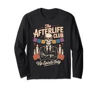 Día de Muertos - Skeleton The Afterlife Club - Un mexicano divertido Manga Larga