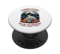 Día de Muertos Viaje Eterno Calavera PopSockets PopGrip Adhesivo