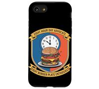 Día de ocho horas Ocho Hamburguesas Día del Trabajo Entusiasta del Plato Carcasa para iPhone SE (2020) / 7 / 8