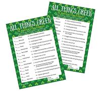 Día de San Patricio All Things Green Classroom Party Game - 25 cartas de jugador