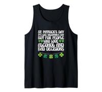 Día de San Patricio Bebiendo Día de San Valentín Divertido St. Paddy Camiseta sin Mangas