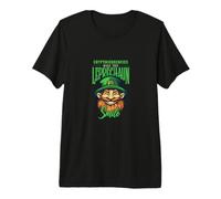 Día de San Patricio Criptomonedas Leprechaun Smile Camiseta Premium