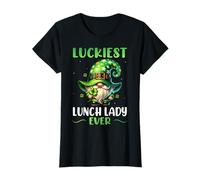 Día de San Patricio de la trabajadora de la cafetería de la Dama más afortunada Camiseta