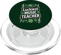 Día de San Patricio del Profesor de música más Afortunado para educadores de música PopSockets PopGrip para MagSafe