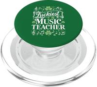 Día de San Patricio del Profesor de música más Afortunado para educadores de música PopSockets PopGrip para MagSafe