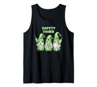Día de San Patricio Enfermera Gnomos Seguridad Tercer Humor médico Camiseta sin Mangas