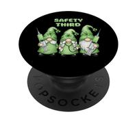 Día de San Patricio Enfermera Gnomos Seguridad Tercer Humor médico PopSockets PopGrip Adhesivo