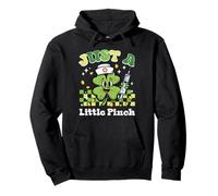 Día de San Patricio Enfermera Just Little Pinch Saint Pattys Mujeres Sudadera con Capucha