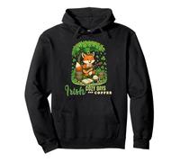 Día de San Patricio Irish Cozy Days - Lindo músico Fox Art Sudadera con Capucha