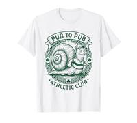 Día de San Patricio Irish Snail Pub To Pub Slow & Steady Camiseta
