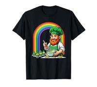 Día de San Patricio Leprechaun Baker Cupcakes Rainbow Camiseta