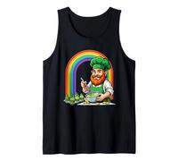 Día de San Patricio Leprechaun Baker Cupcakes Rainbow Camiseta sin Mangas