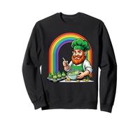 Día de San Patricio Leprechaun Baker Cupcakes Rainbow Sudadera