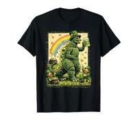Día de San Patricio Monster Kaiju Película Retro Vintage Beer Party Camiseta
