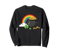 Día de San Patricio Pot of Gold Rainbow Shamrock Hombres, Mujeres Niños Sudadera