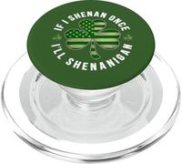 Día de San Patricio Si Shenan Una Vez Voy a Shenanigan Clover PopSockets PopGrip para MagSafe