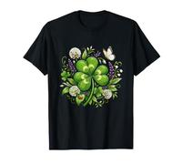 Día de San Patricio Trébol de Cuatro Hojas Amantes de la Naturaleza Camiseta