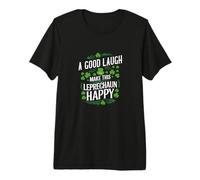 Día de San Patricio Una Buena Risa Leprechaun Camiseta Premium