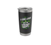 Día de San Patricio Una buena risa Leprechaun Vaso térmico de acero inoxidable de doble pared