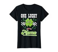 Día de San Patricio Uno Lucky Mama Clover Saint Pattys Mamá Mujeres Camiseta