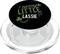 Día de San Patricio Vintage Sassy Little Lassie PopSockets PopGrip para MagSafe