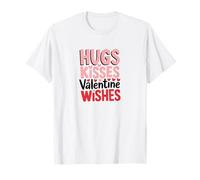 Día de San Valentín Abrazos Besos Deseos DE San VALENTÍN Camiseta