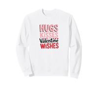 Día de San Valentín Abrazos Besos Deseos DE San VALENTÍN Sudadera