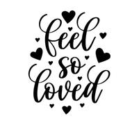 Día de San Valentín, amor, sentimiento, tan amado, corazón. Decoración de vinilo para pared 52x66cm Cultura del tatuaje Negro