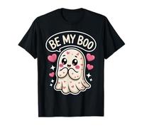 Día de San Valentín Be My Boo Cute Ghost Love Camiseta