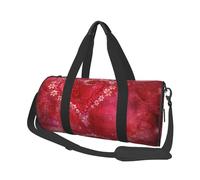 Día de San Valentín Corazón Flor, Bolsa de Viaje de Gran Capacidad, Bolso Redondo, Bolsa de Viaje Deportiva, Bolsa de Mano, Bolsa de Fitness